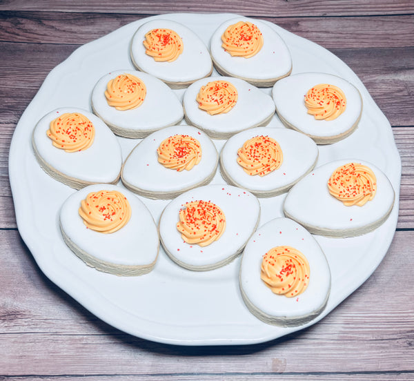 Deviled Egg Sugar Cookies